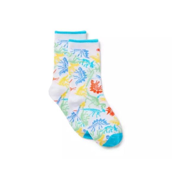 Janie and Jack Other - Janie and Jack Dinosaur Sock in White Dinosaur Size 12-24 Months